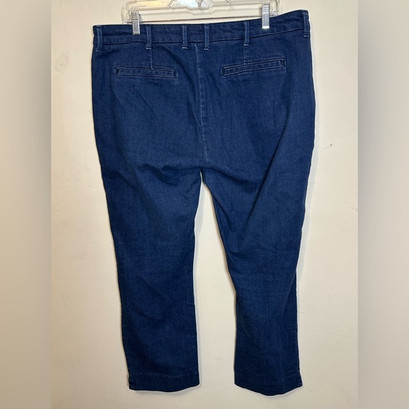 Boden Denim The Wellington Straight Leg Jeans Blue Size 14 Dark Wash - Picture 4 of 5